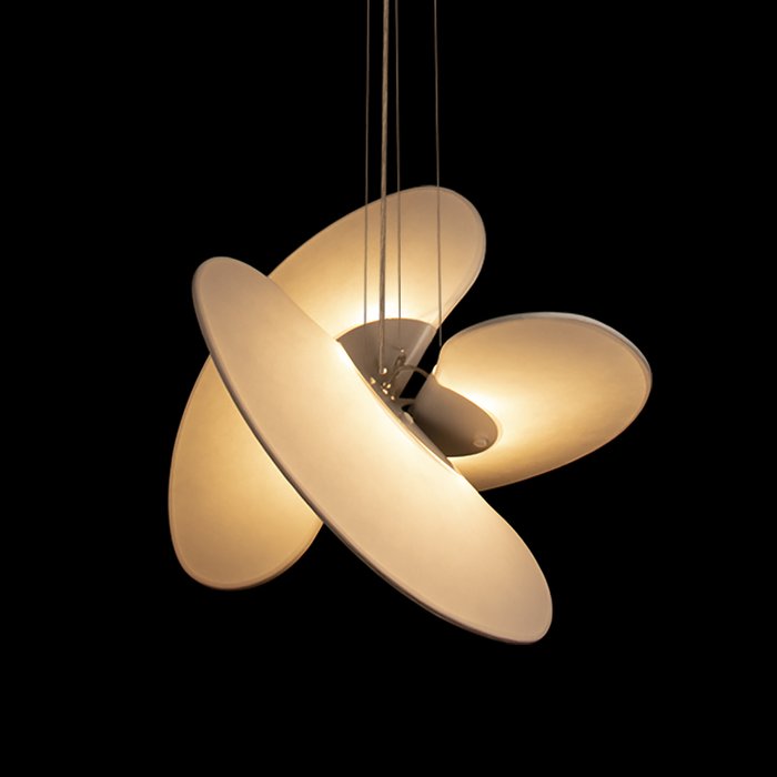 Подвесной светильник Levante 10392/600 (ткань, цвет белый) - лучшие Подвесные светильники в INMYROOM Подвесной светильник Levante 10392/600 (ткань, цвет белый) - лучшие Подвесные светильники в INMYROOM