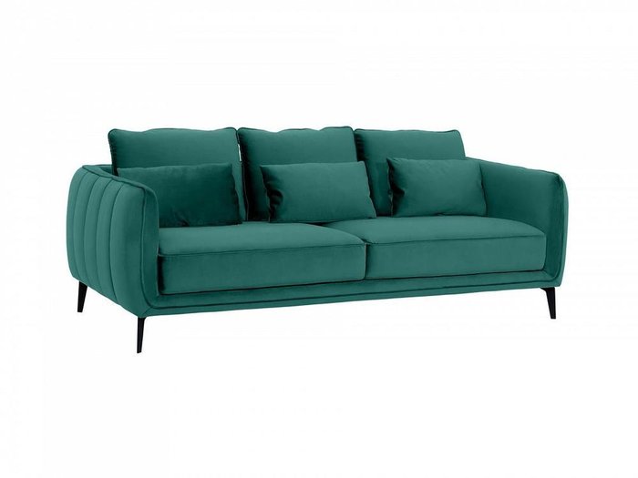 Диван Amsterdam изумрудного цвета - купить Прямые диваны по цене 89910.0