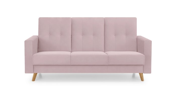 Диван-кровать Хьюстон Лайт светло-розового цвета - купить Прямые диваны по цене 48300.0