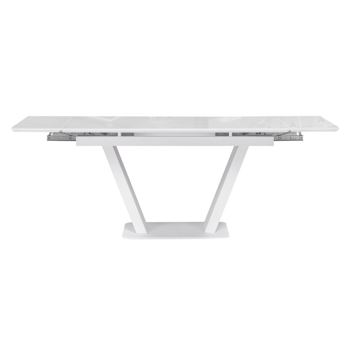Раздвижной обеденный стол Конор белого цвета - лучшие Обеденные столы в INMYROOM