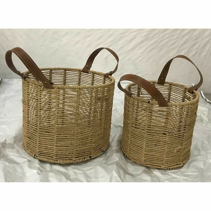Набор корзин  32 x 32 x 26 cm Металл Веревка 32 x 32 x 39 cm Boho - лучшие Плетеные корзины в INMYROOM