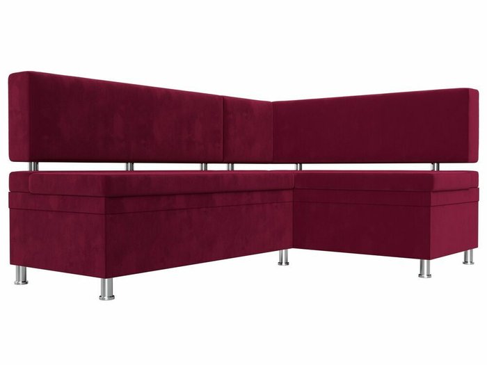 Угловой диван Стайл бордового цвета правый угол - лучшие Угловые диваны в INMYROOM