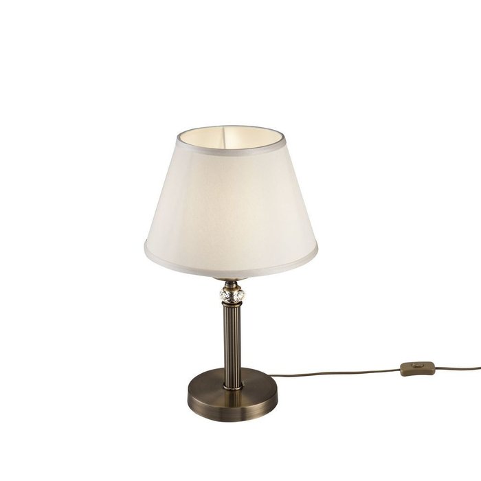 Настольная лампа Alessandra с белым плафоном