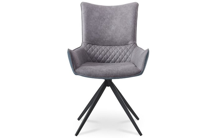 Кресло Jess цвета графит с синей спинкой - купить Обеденные стулья по цене 29868.0