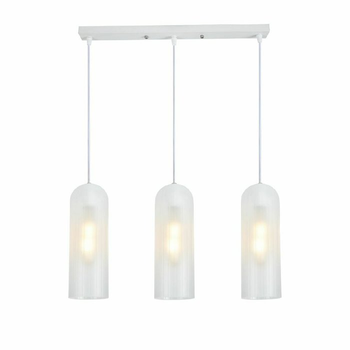 Подвесной светильник Damask 10195/3S White (стекло, цвет белый) Подвесной светильник Damask 10195/3S White (стекло, цвет белый)