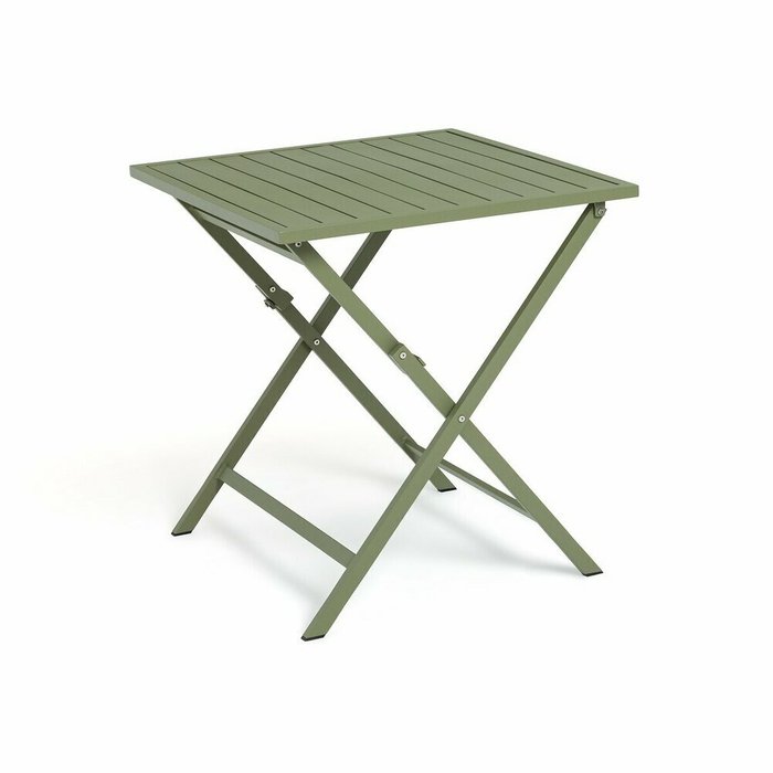Стол садовый из алюминия Zapy зеленого цвета