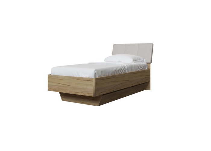 Кровать с подъемным механизмом Тоскано 90х200 бежевого цвета