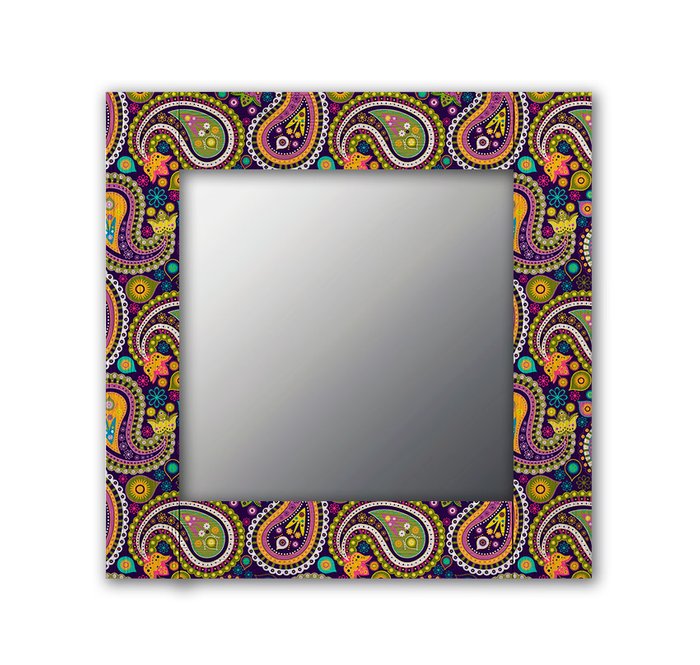 Настенное зеркало Манарола 50х65 фиолетового цвета - купить Настенные зеркала по цене 13190.0