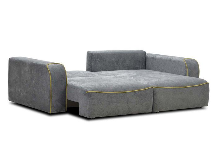 Угловой диван-кровать Тулон желто-серого цвета - лучшие Угловые диваны в INMYROOM