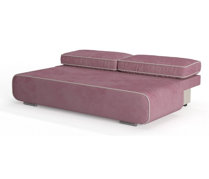 Диван-кровать Рени в обивке из велюра розового цвета - лучшие Прямые диваны в INMYROOM