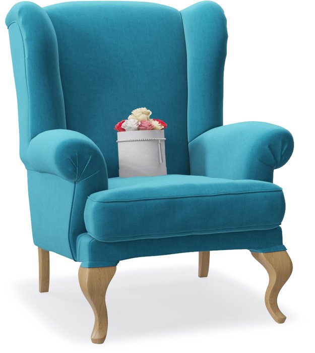 Кресло Charmaine бирюзового цвета - купить Интерьерные кресла по цене 28190.0