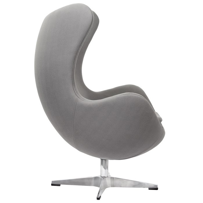 Кресло Egg Chair светло-серого цвета - лучшие Интерьерные кресла в INMYROOM