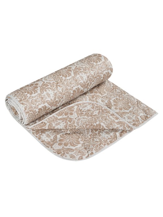 Стеганное одеяло 110х140 бело-коричневого цвета - купить Одеяла по цене 1238.0