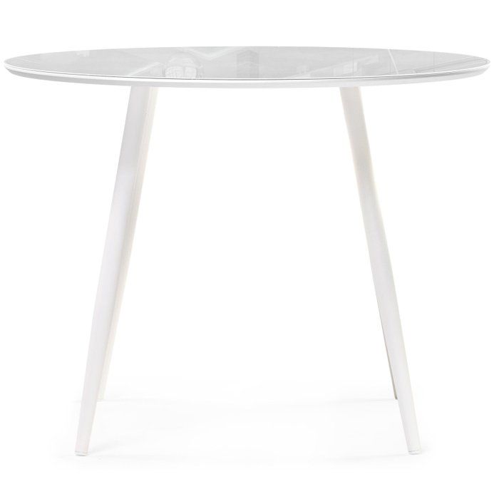 Стол обеденный Абилин 90 белого цвета - купить Обеденные столы по цене 13390.0
