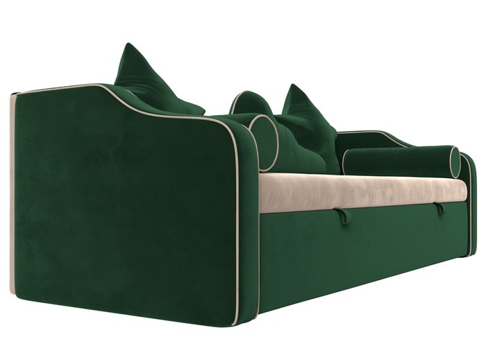 Прямой диван-кровать Рико темно-зеленого цвета - лучшие Прямые диваны в INMYROOM