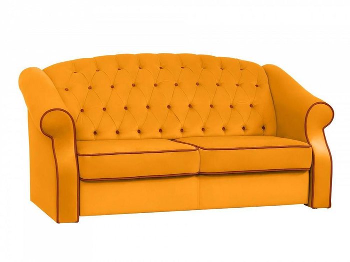 Диван-кровать Boston горчичного цвета  - купить Прямые диваны по цене 110600.0