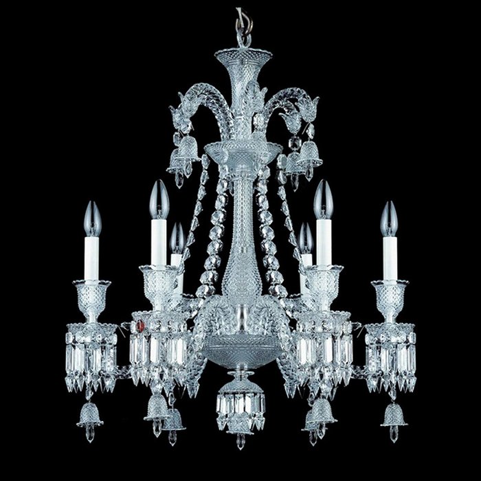 Подвесная люстра Illuminati Baccarat из хрусталя и стекла прозрачного цвета