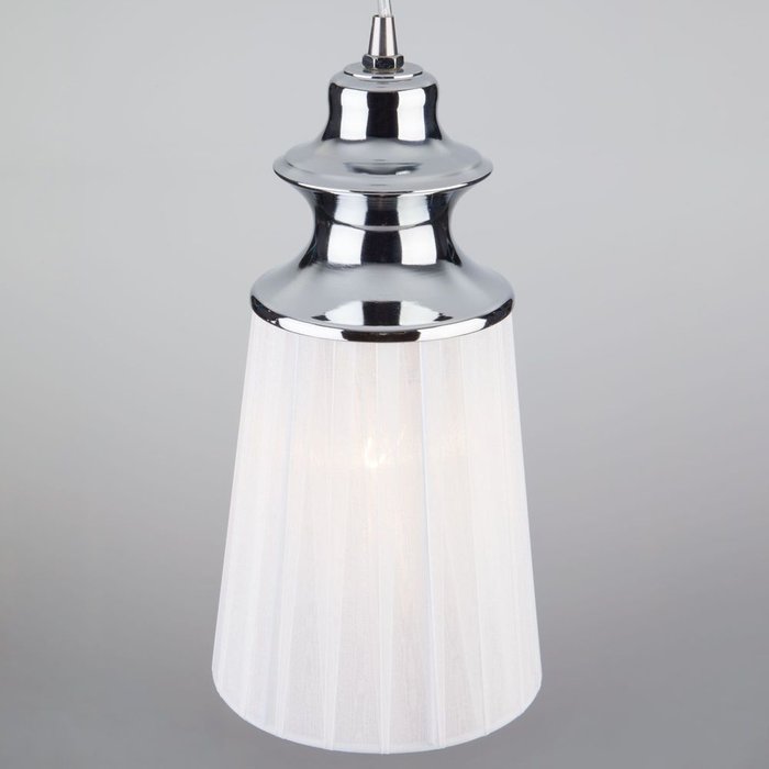 Подвесной светильник с абажуром 50014/1 хром Varadero - лучшие Подвесные светильники в INMYROOM