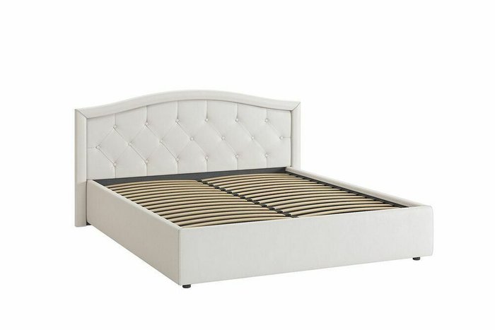 Кровать Верона 160х200 белого цвета без подъемного механизма - купить Кровати для спальни по цене 30880.0