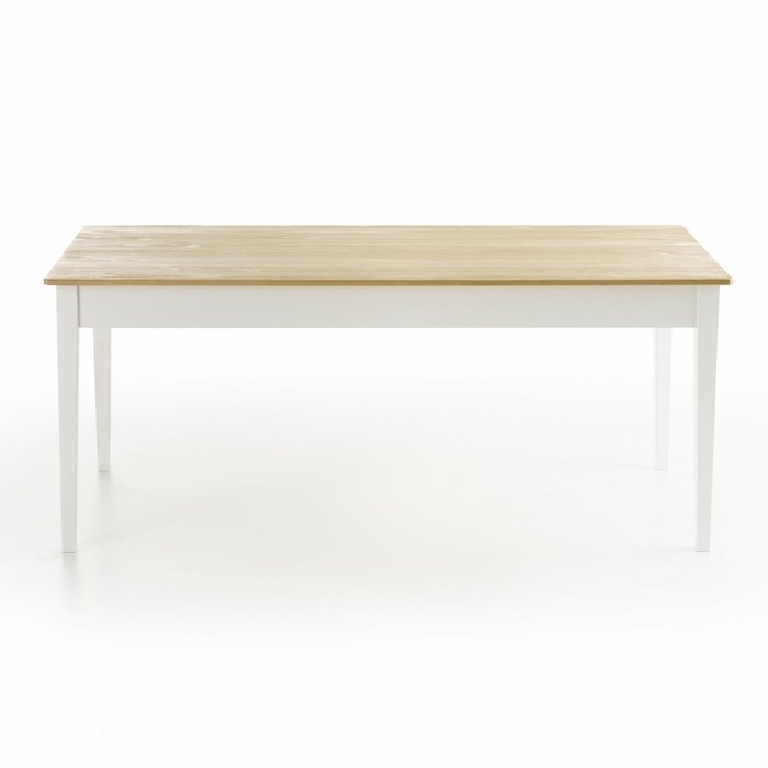 Стол обеденный массив сосны Alvina белого цвета - купить Обеденные столы по цене 47971.0