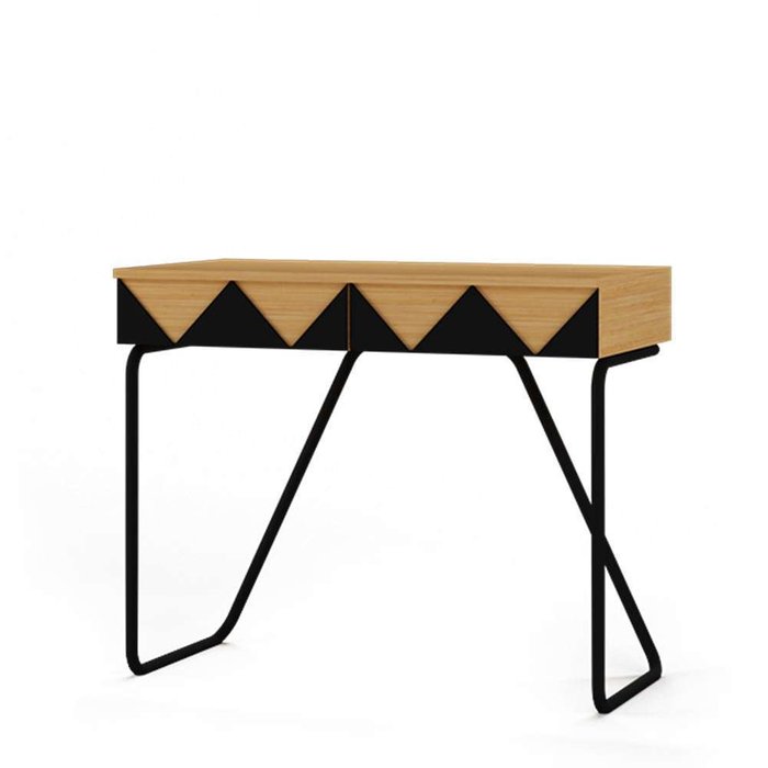 Рабочий стол Woo Desk черно-бежевого цвета Рабочий стол Woo Desk черно-бежевого цвета