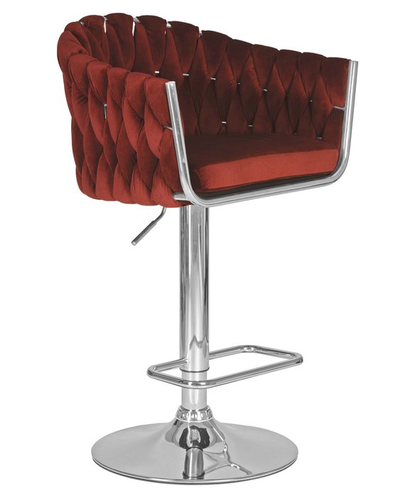 Стул барный Marcel бордового цвета - купить Барные стулья по цене 12110.0