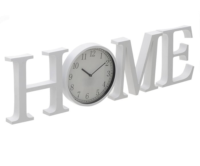 Часы настенные Home белого цвета