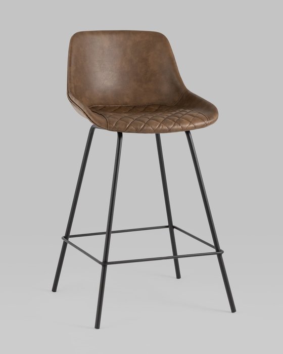 Стул полубарный Texas коричневого цвета - купить Барные стулья по цене 11990.0