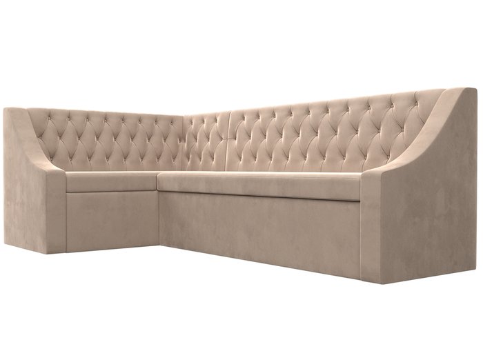 Угловой диван-кровать Мерлин бежевого цвета левый угол - лучшие Угловые диваны в INMYROOM