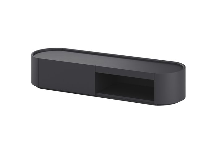 Тумба под ТВ Lagom 1 черного цвета - купить Тумбы для ТВ по цене 57200