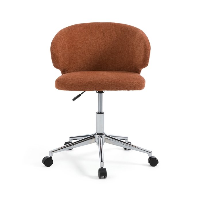 Кресло офисное на колесиках Elga коричневого цвета - купить Офисные кресла по цене 16005.0