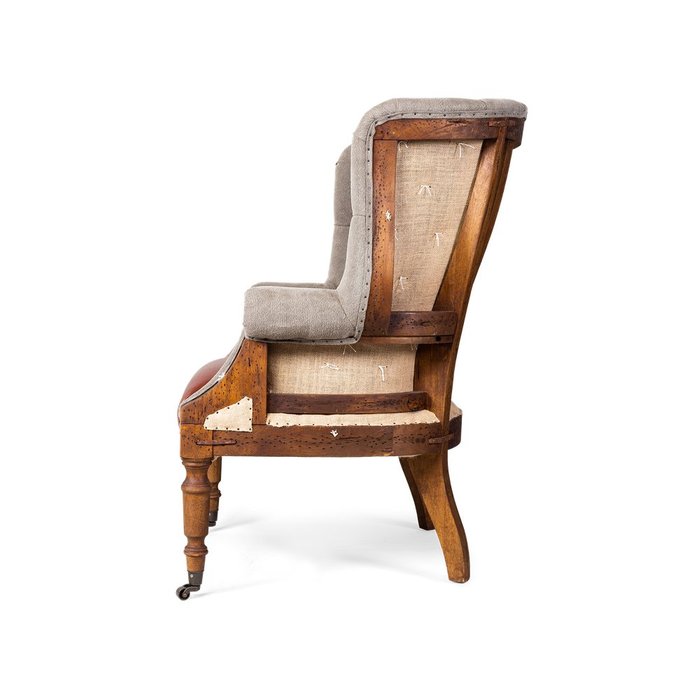 Кресло Mustekala с обивкой из натуральной кожи - купить Интерьерные кресла по цене 108909.0