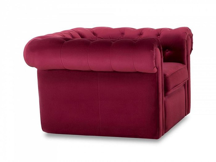 Кресло Chesterfield бордового цвета - лучшие Интерьерные кресла в INMYROOM