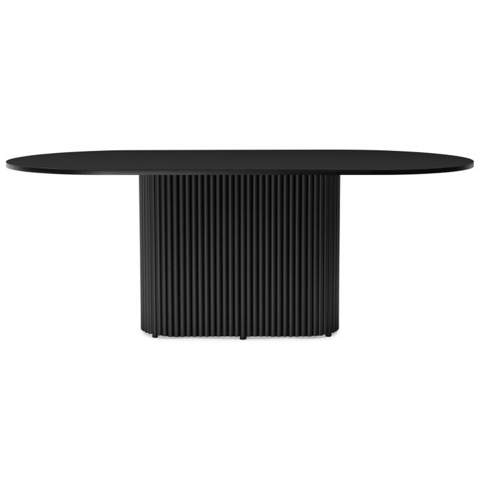 Обеденный стол Барон О 90х200 черного цвета - купить Обеденные столы по цене 36080 Обеденный стол Барон О 90х200 черного цвета - купить Обеденные столы по цене 36080