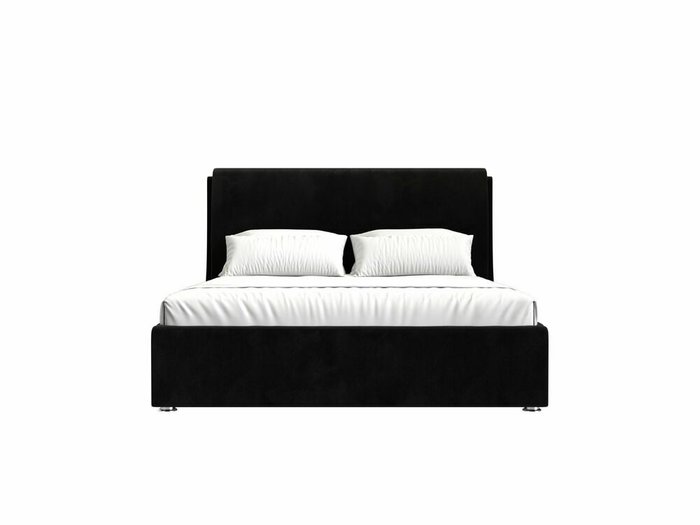 Кровать Принцесса 160х200 черного цвета с подъемным механизмом - купить Кровати для спальни по цене 84999.0