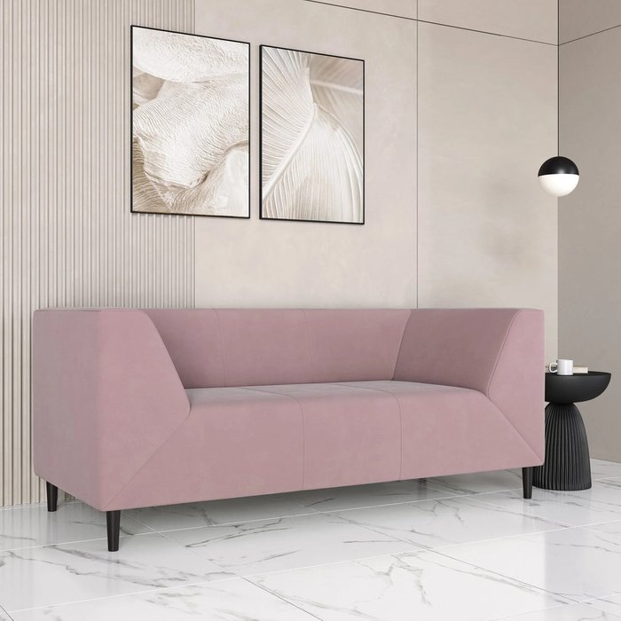 Диван Мартин пыльно-розового цвета - лучшие Прямые диваны в INMYROOM