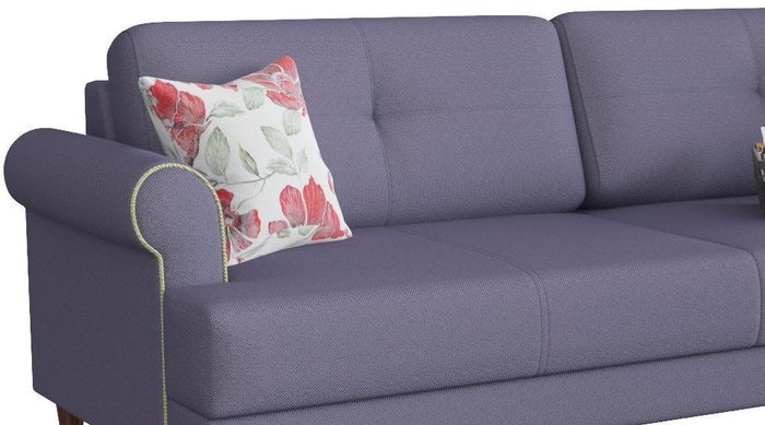 Диван-кровать Мирта Милфорд дизайн 4 фиолетового цвета - купить Прямые диваны по цене 22290.0