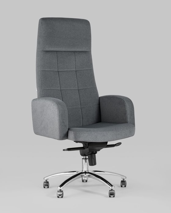 Кресло руководителя Лестер темно-серого цвета - купить Офисные кресла по цене 4990.0