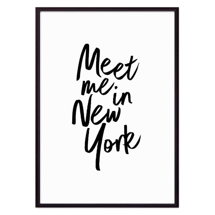 Постер в рамке Встреча в Нью-Йорке 21х30 см