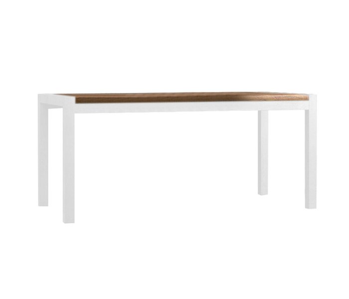 Обеденный стол Чарльстон бело-коричневого цвета - купить Обеденные столы по цене 17990.0