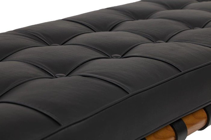Кушетка Barcelona Bench Black Leather  - лучшие Кушетки в INMYROOM