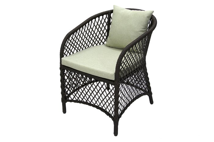 Кресло Сакраменто коричнево-бежевого цвета - лучшие Садовые кресла в INMYROOM