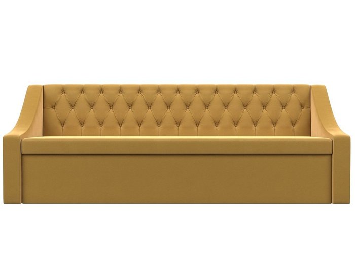 Кухонный прямой диван-кровать Мерлин желтого цвета - купить Прямые диваны по цене 35999.0