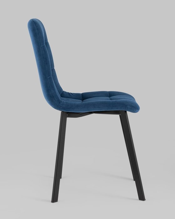 Стул Oliver Square синего цвета - лучшие Обеденные стулья в INMYROOM