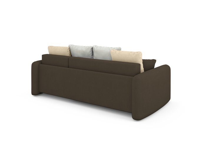 Угловой диван-кровать правый Arti темно-коричневого цвета - лучшие Угловые диваны в INMYROOM