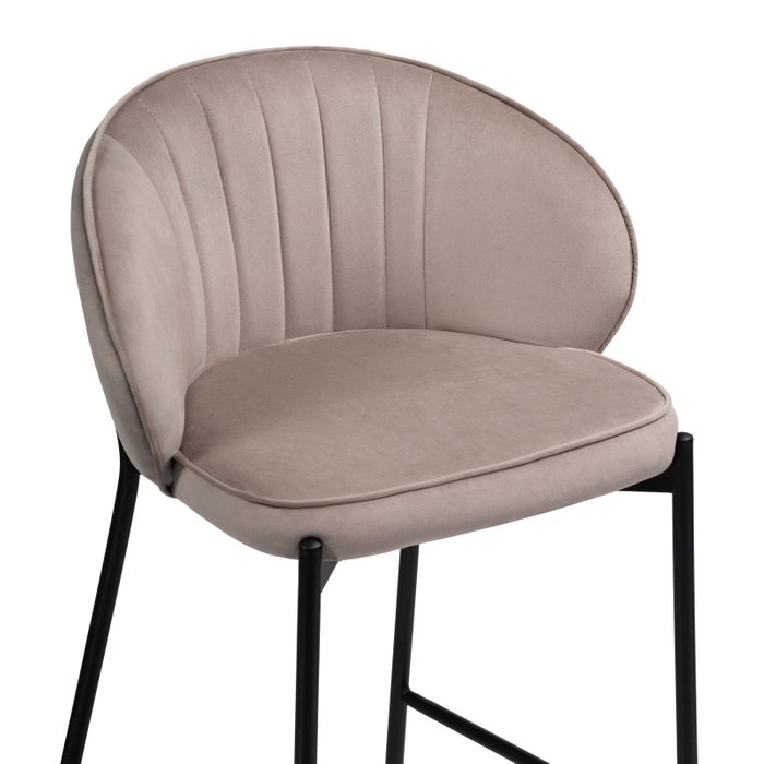 Полубарный стул Нейл цвета латте - лучшие Барные стулья в INMYROOM