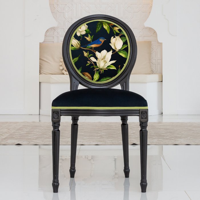 Стул Цветущая аристократка версия 6 черного цвета - лучшие Обеденные стулья в INMYROOM