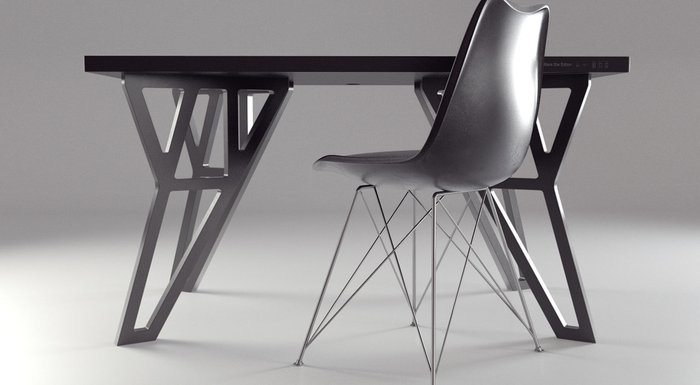 Стол стандартный черный "Black Edition" Dragonfly