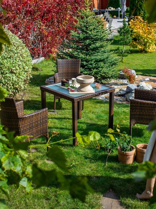Стол Panama коричневого цвета - лучшие Садовые столы в INMYROOM