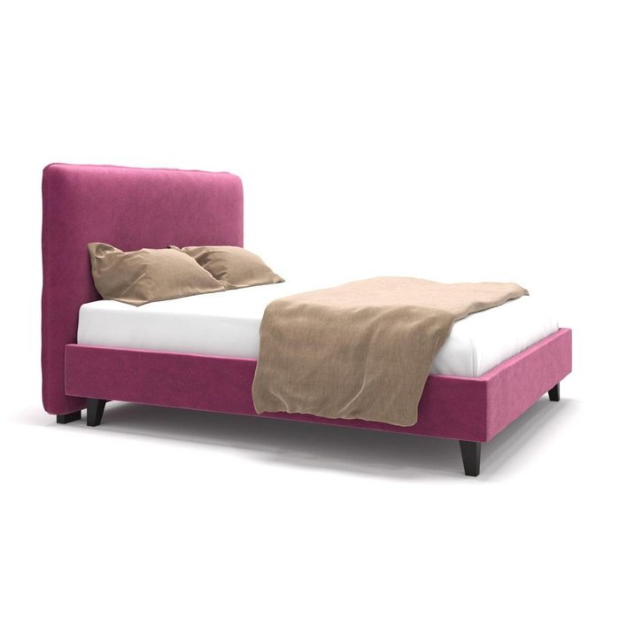 Кровать Brooklyn на ножках розовая 160х200 - купить Кровати для спальни по цене 54900.0